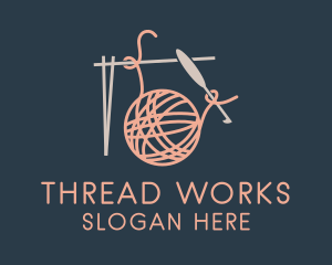 Crochet Thread Yarn  logo design