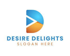 Creative Business Letter D logo design