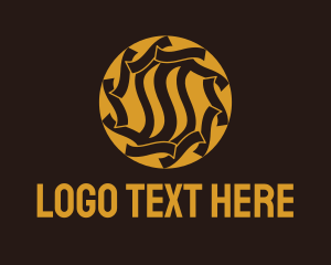 Decorative - Gold Ornamental Decor logo design