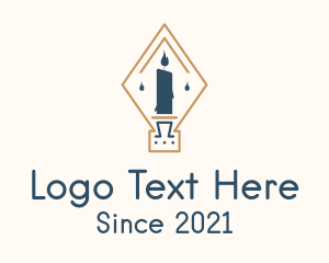 Memorial - Diamond Candle Light logo design