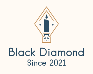 Diamond Candle Light logo design