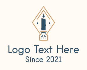 Scented Candle - Diamond Candle Light logo design