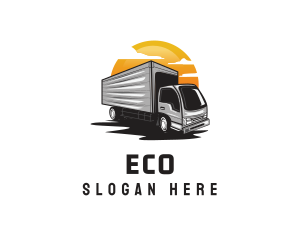 Haulage - Closed Van Transport Courier logo design