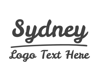 Sydney Text Font Logo