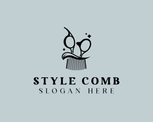 Haircut Barber Grooming logo design