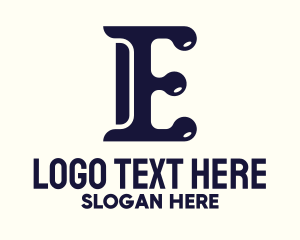 Plumbing - Plumbing Letter E logo design