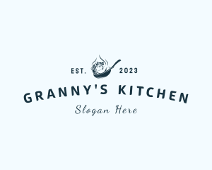 Frying Pan Cooking Restaurant logo design