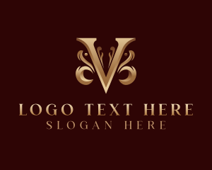 Boutique - Elegant Fashion Boutique Letter V logo design