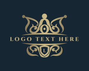 Ornate - Luxury Crown Crest logo design