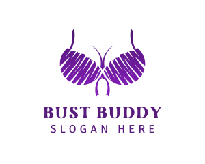 Bust - Sexy Adult Bra logo design