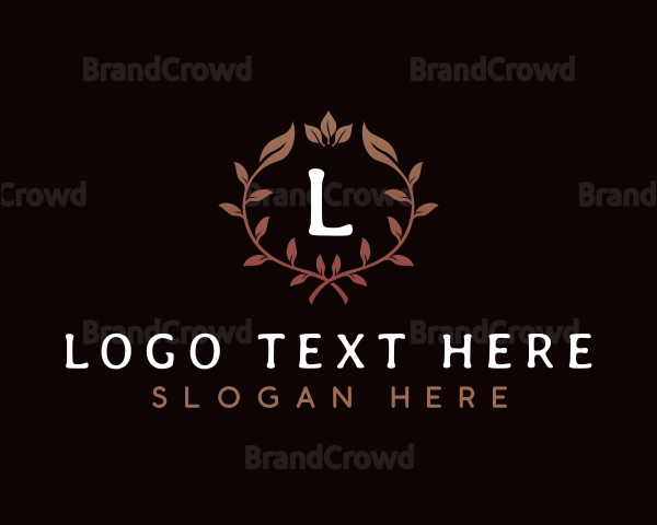 Elegant Wreath Plants Logo