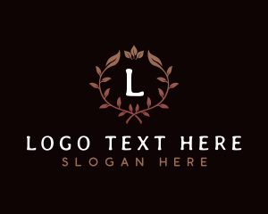 Luxe - Elegant Wreath Plants logo design