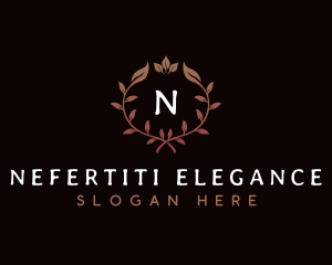 Elegant Wreath Plants logo design