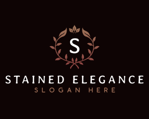 Elegant Wreath Plants logo design