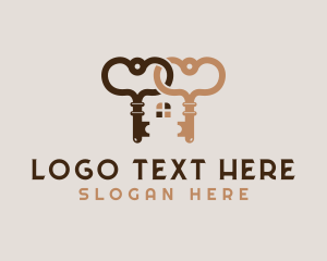 Key - Elegant Key House logo design