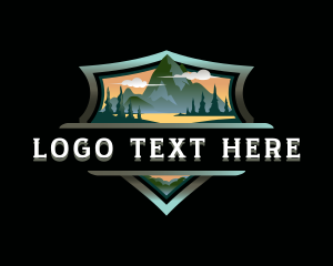 Traveler - Mountain Adventure Hiking logo design
