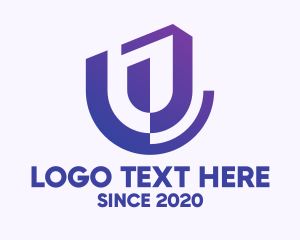 Letter U - Abstract Letter U logo design