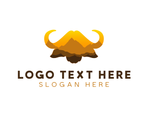 Mountaineering - Buffalo Mountain Camping logo design