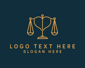 Court - Heart Justice Law logo design