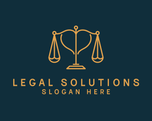 Law - Heart Justice Law logo design