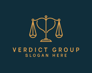 Jury - Heart Justice Law logo design