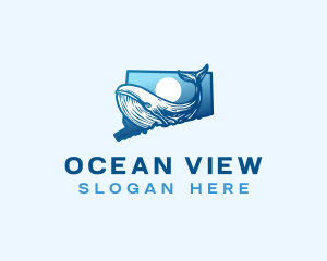 Connecticut Ocean Whale logo design