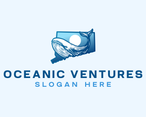 Connecticut Ocean Whale logo design