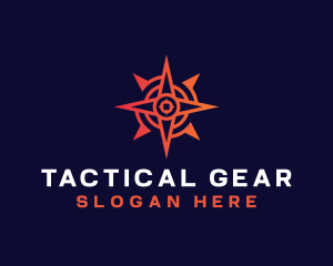 Tactical - Target Compass Navigation logo design