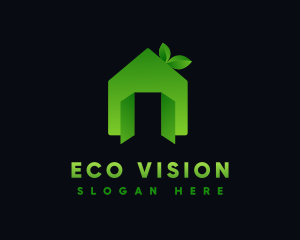 Gradient Eco Greenhouse logo design