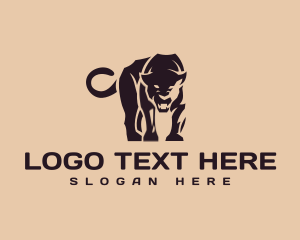 Panther - Wild Angry Panther logo design
