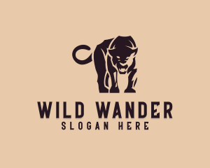 Wild Angry Panther logo design