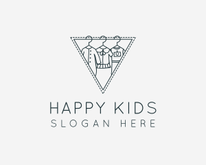 Kids Clothes Hanger logo design