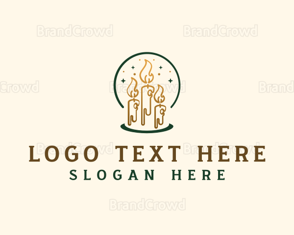 Handcrafted Candle Souvenir Logo