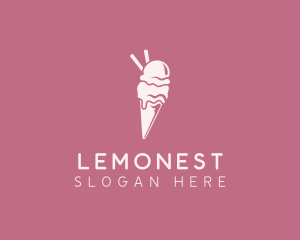 Ice Cream Gelato Dessert Logo