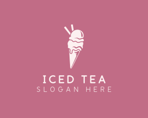 Ice Cream Gelato Dessert logo design