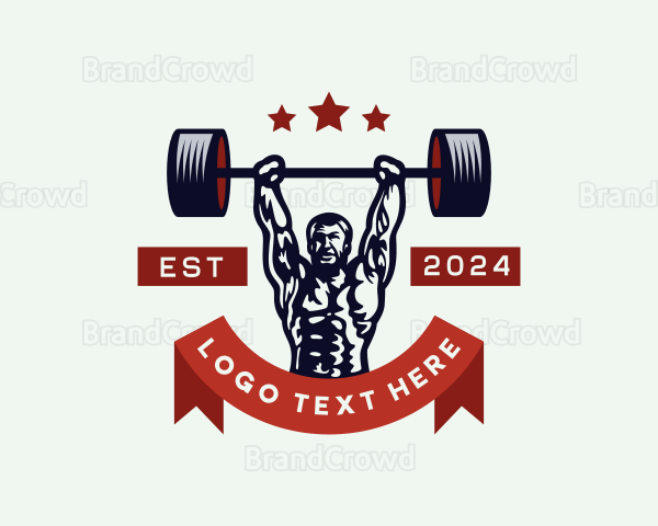 Strong Man Powerlifting Logo