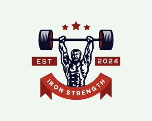 Powerlifting - Strong Man Powerlifting logo design