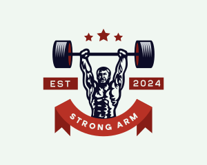 Strong Man Powerlifting logo design