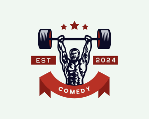 Workout - Strong Man Powerlifting logo design