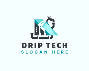 Plumbing Faucet Maintenance logo design