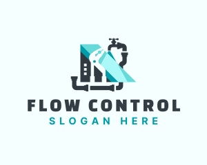 Plumbing Faucet Maintenance logo design