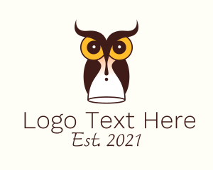 Review Center - Owl Time Glass logo design