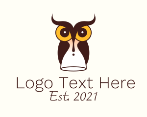 Timeless - Owl Time Glass logo design