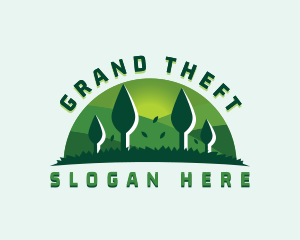 Mowing - Lawn Garden Landscaping logo design