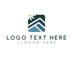 Eco - Mountain Sun Travel logo design