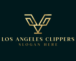 Luxury Finance Letter V Logo