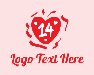 Matchmaker - Valentine Heart Number 14 logo design