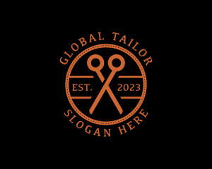 Tailor Scissors Alteration logo design