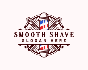 Shaving - Barbershop Haircut Groomer logo design