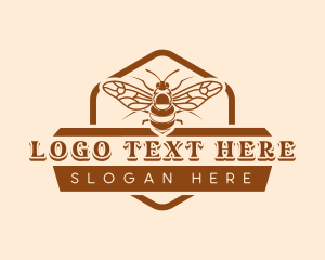 Wings - Bee Farm Apiary logo design